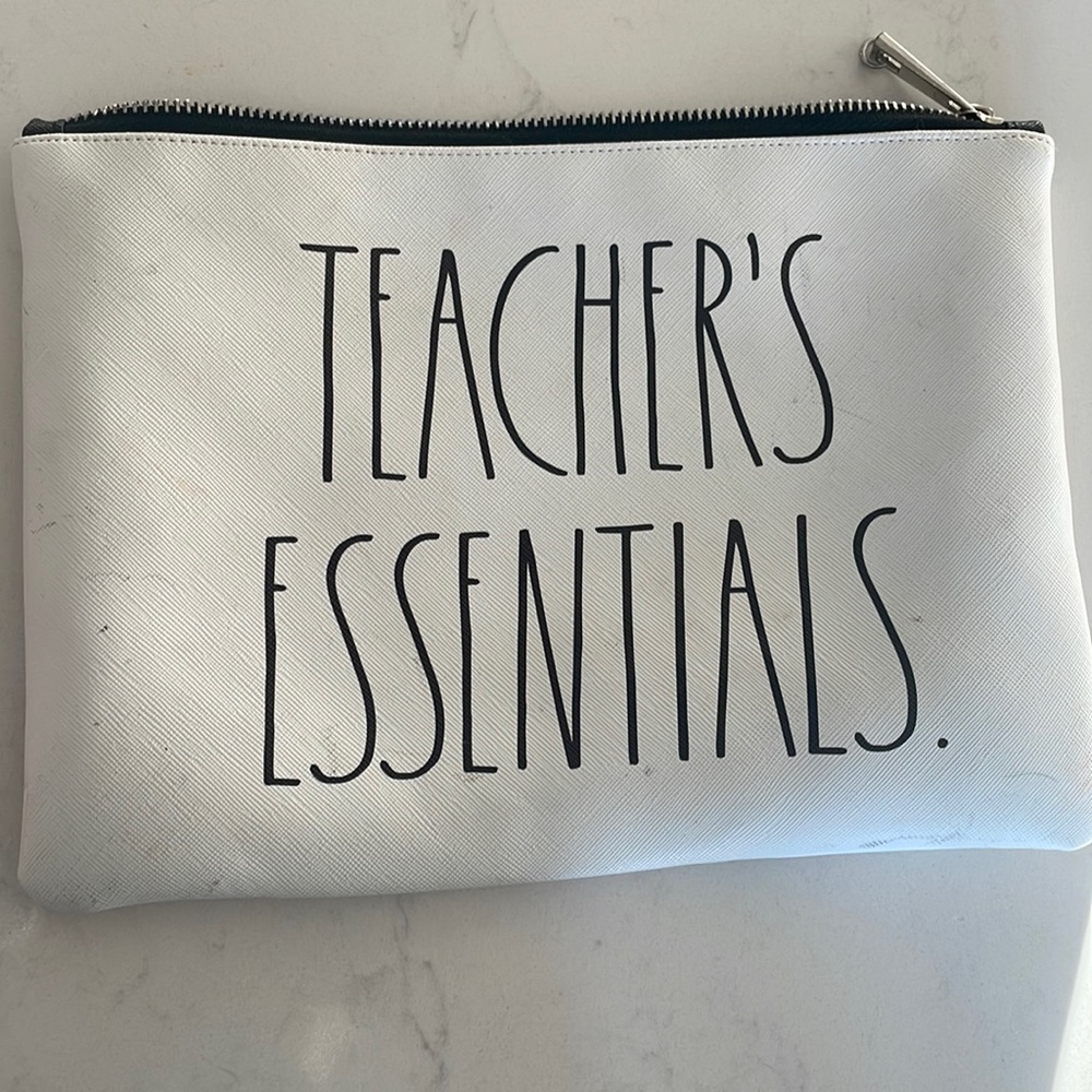 Rae Dunn POUCH cosmetic case - teacher essentials